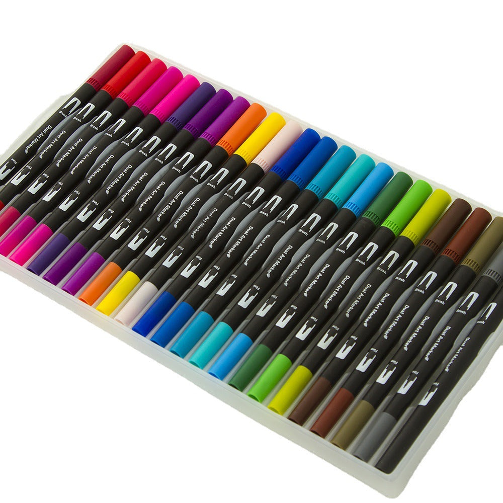 24 colored  tips brushpens