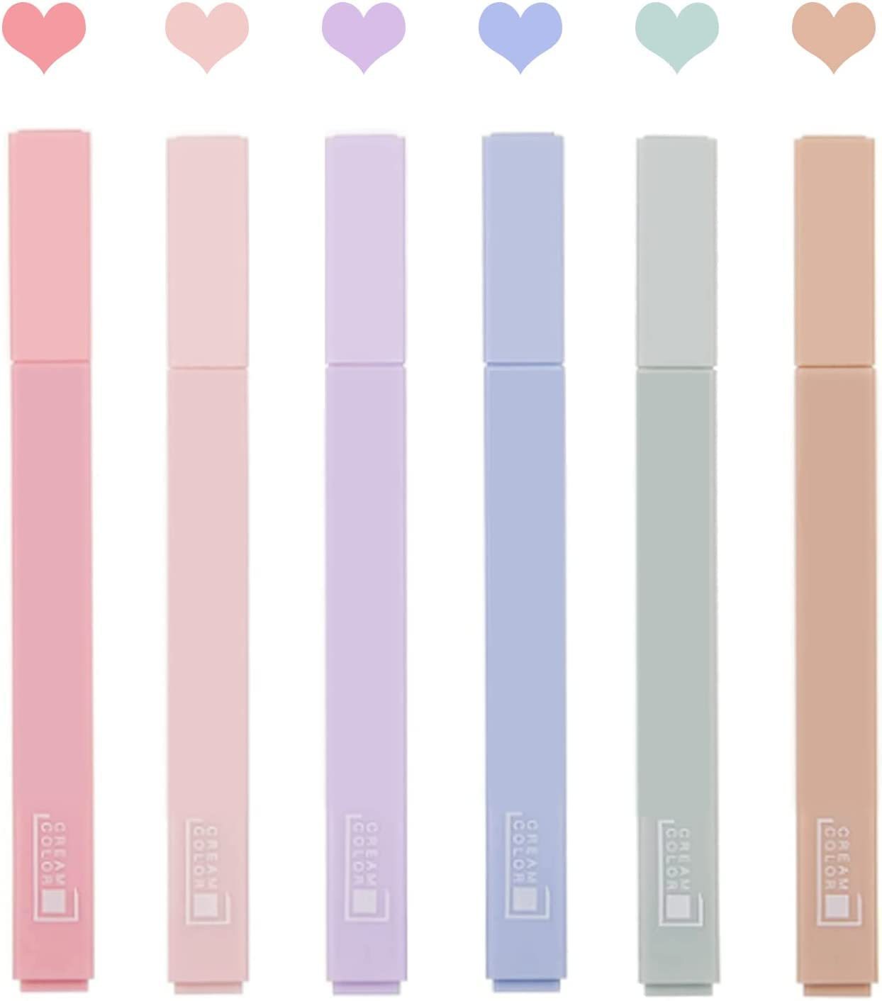 20%OFF Beautiful multicolor cute highlighters 6-pack