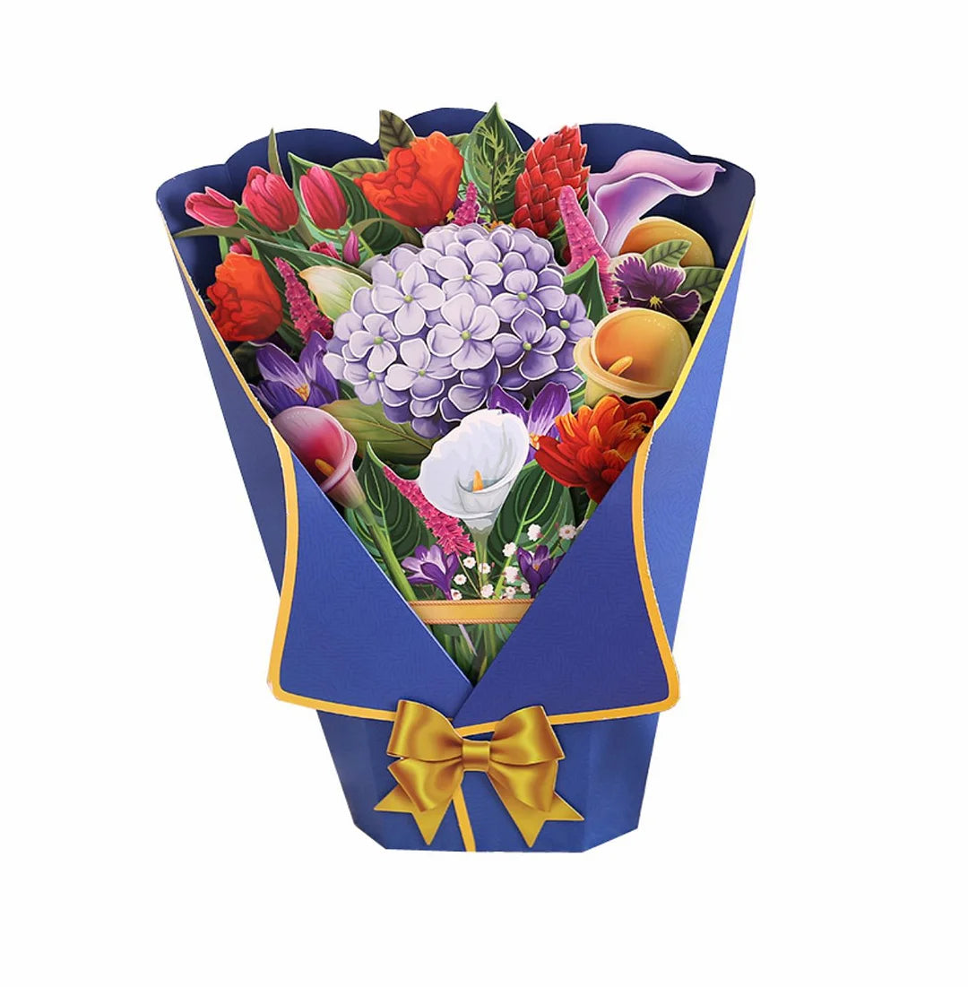 Pop Up Flower Bouquet Greeting Card - LAST DAY 50% OFF