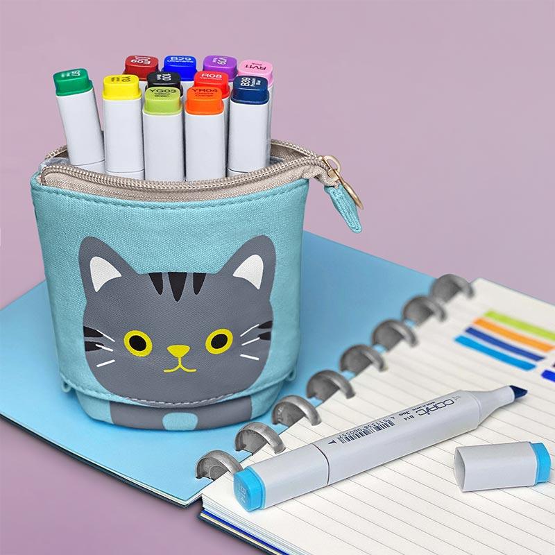 Cat Sliding Pencil Case