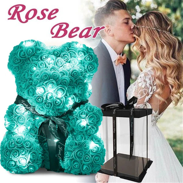Handmade Rose Teddy Bear-Eternal Love