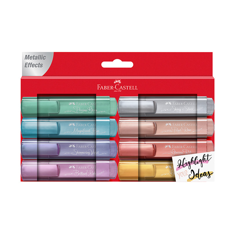 FABER CASTELL Highlighter,Pastel Colors,Chisel Tip Marker Pen