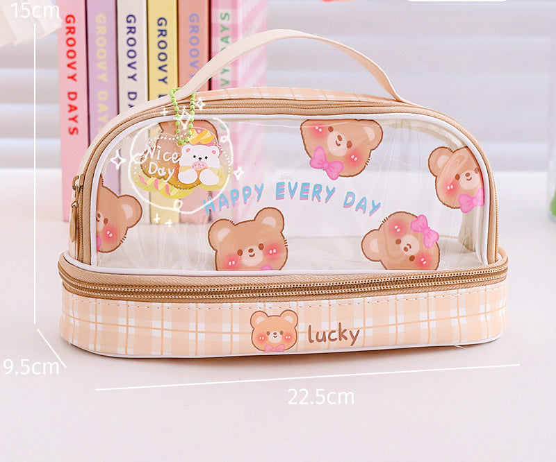 30%OFFCartoon cute large capacity pencil case storage bag