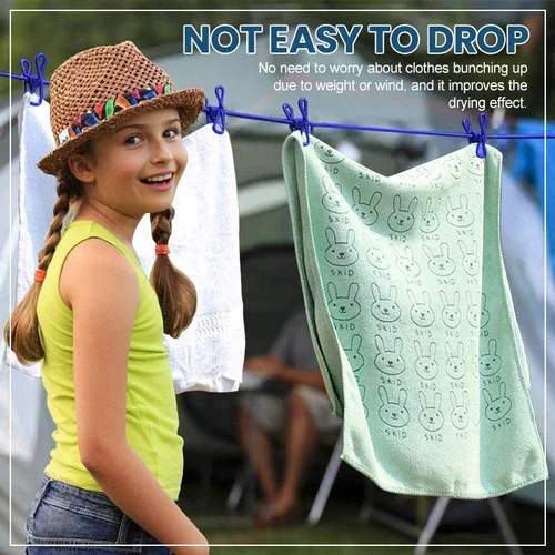 🔥🎁2024 New Year Hot Sale🎁 - Portable Clothesline for Camping/Backyard/RV