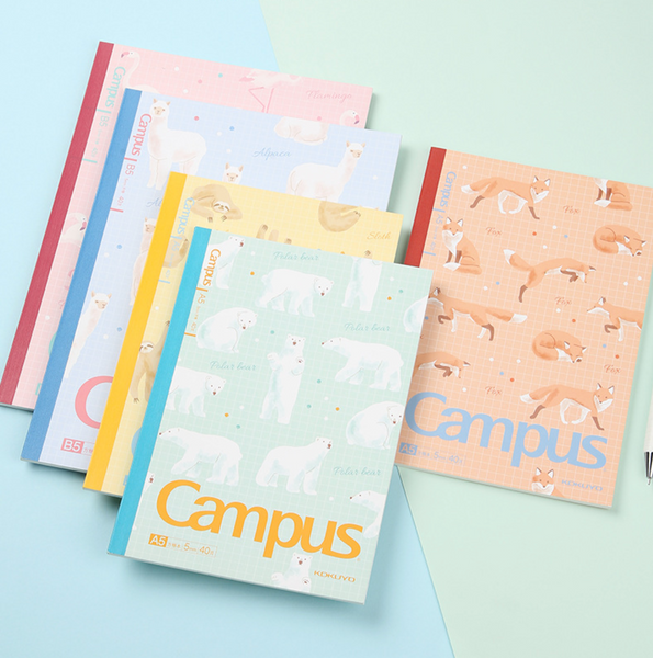 KOKUYO Campus Notebook - Semi B5 - Grid - Fluffy Animals